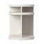 Stratum Solid Wood Floor Shelf End Table with Storage