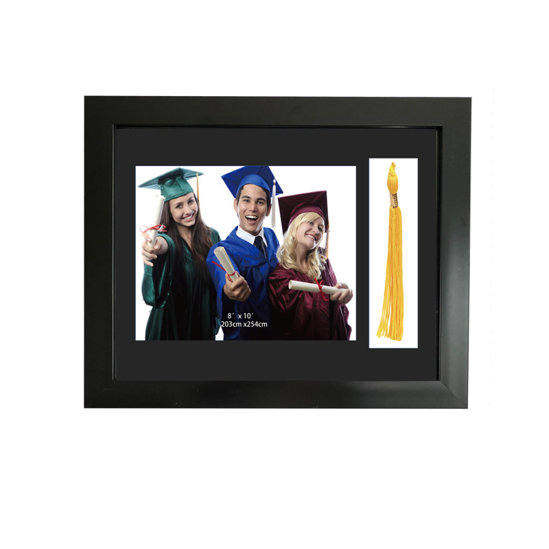 Black Matte Picture Frame with Mat