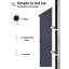 Celes Steel Wall Mounted Post Box-1751181079