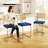 Set Of 2 Velvet Upholstered Bar Stool With Woven Rattan Back And Metal Leg-376877069