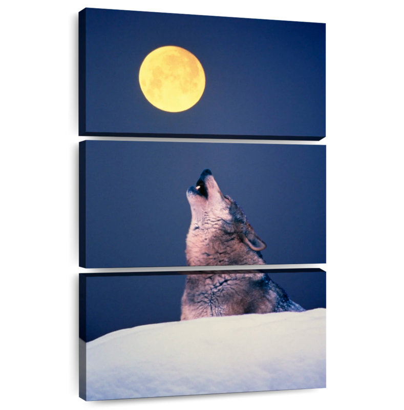 Brampt Wolf Calling The Pack, 65" H x 42" W