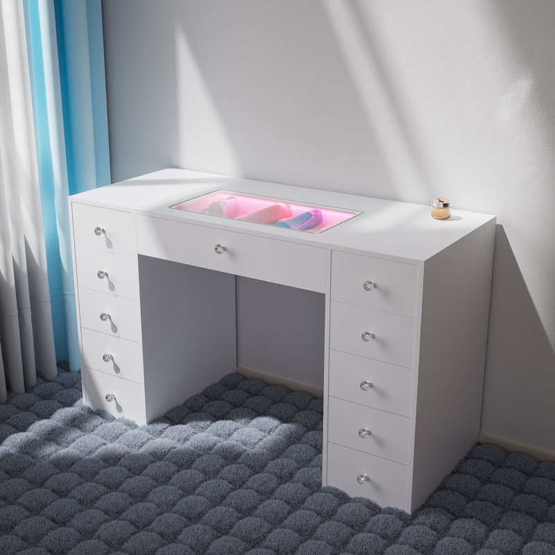 Dressing Table with LED RGB Lights 