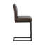 Upholstered Faux Leather Bar Stool