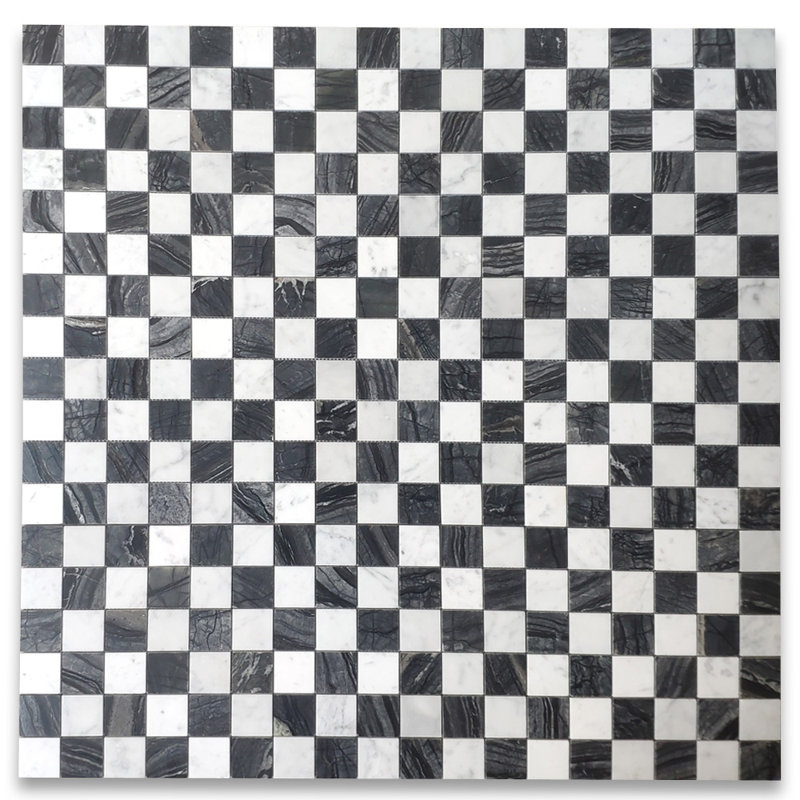 Carreau de mosaïque en marbre 12 po x 12 po