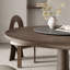 Table de salle à manger ronde en bois massif avec table tournante circulaire 360 °-29924298-29924308