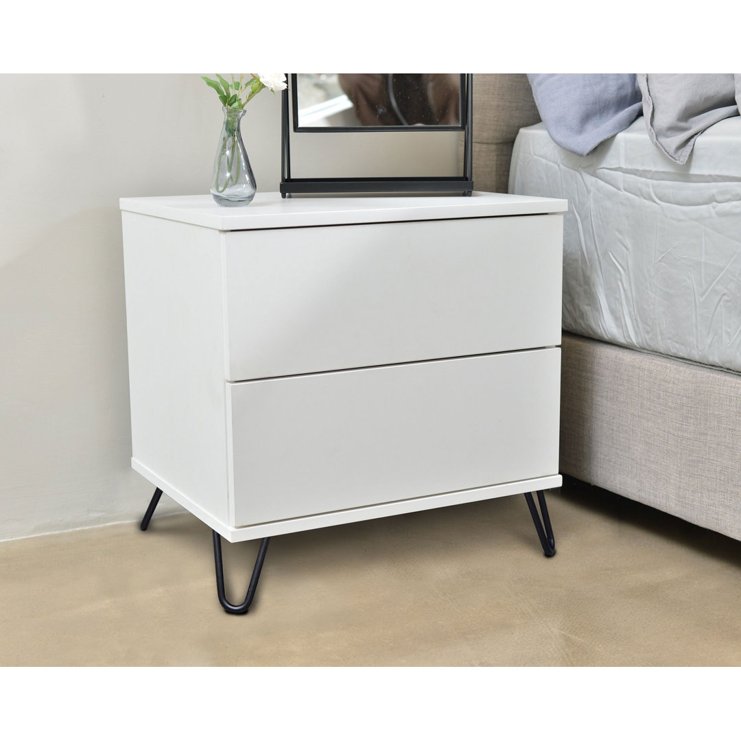 Bludovice 2 Drawer Bedside Table