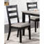 Ensemble de salle à manger 5 pièces Classic Classic Black Finish