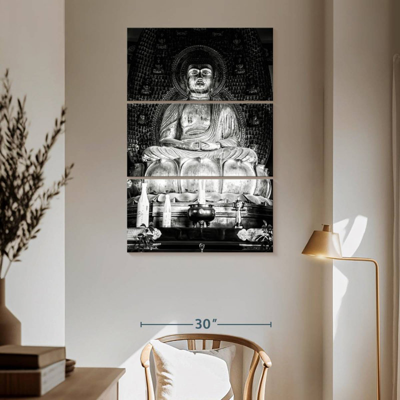 Adella Japanese Golden Buddha I, 65" H x 42" W
