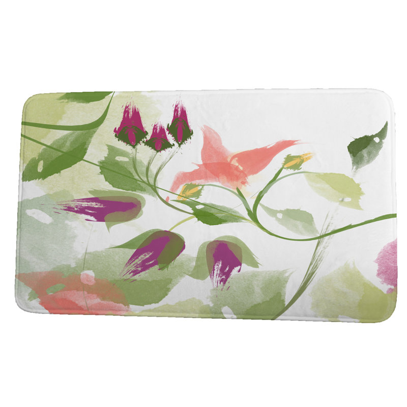 Tapis de bain Lukas, l 24 po x L 17 po, Corail