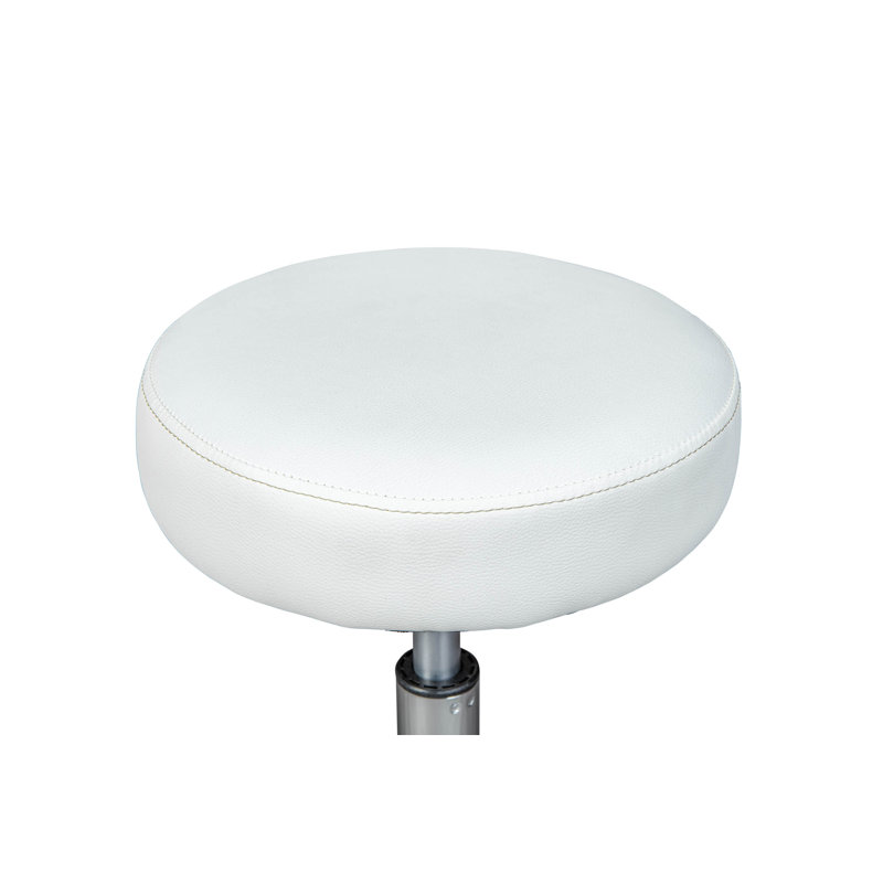Height Adjustable Asra Stool, White