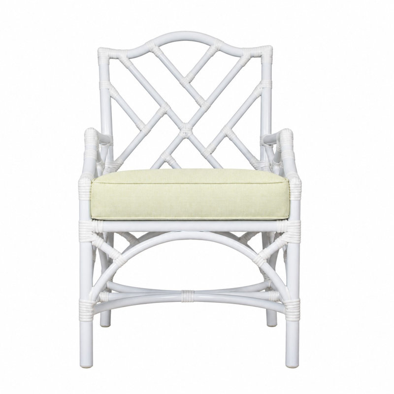 Chippendale Outdoor Dining Armchair, Canvas Natural Sunbrella® Canvas