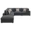 Canapé modulaire rembourré avec coussins réversibles 6 pièces Rhette-367279823