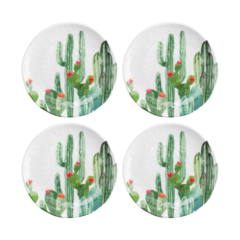 12-Piece Desert Cactus 6" Melamine Plate