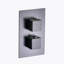 Devon 3-Way Shower Set With Hand Shower Set - Wall Mount - 8" Brass/Matt Black