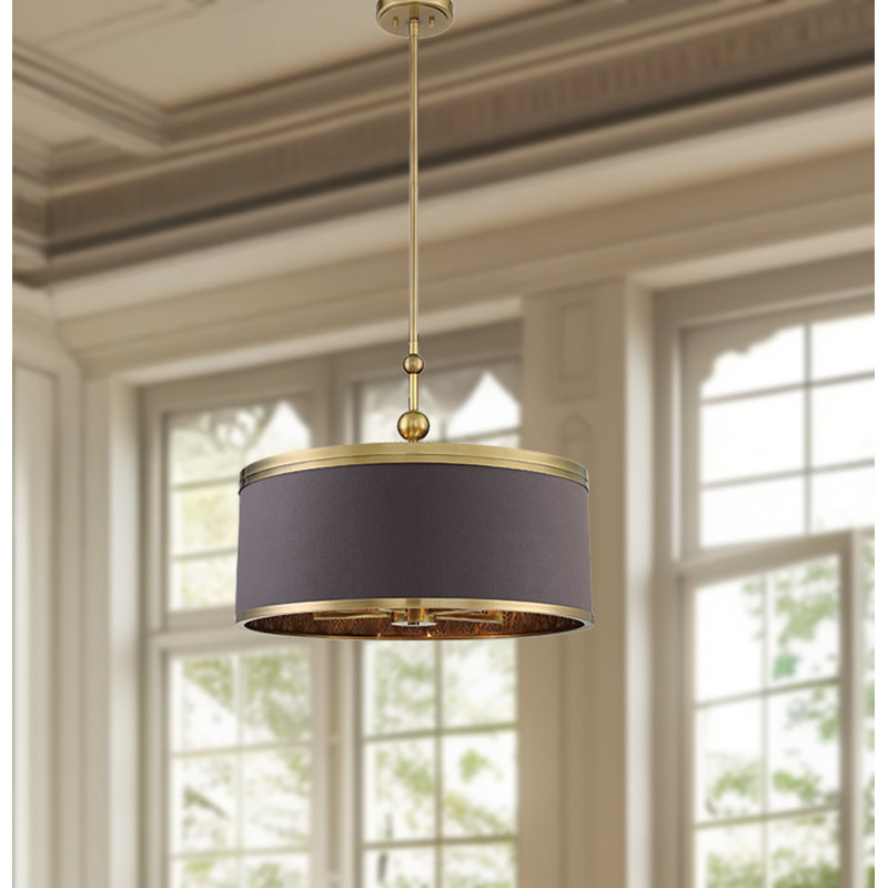Luminaire suspendu tambour 5 lumières