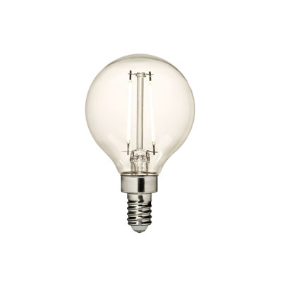 Visual Comfort & Co. LED G16-1/2 shape 2.5W 2700K Soft White E12 Candelabra base Clear Edison Style light bulb