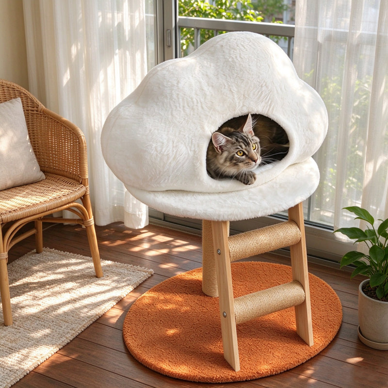 29.13 " H Cat Perch and Cat Post
