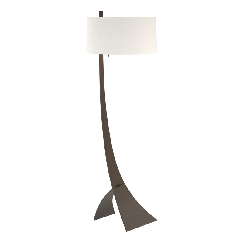 Stasis 58.5" Novelty Floor Lamp, Oil Rubbed Bronze, Natural Anna