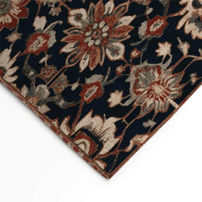 Tapis turc intérieur et extérieur bleu, Rectangle 9 pi x 12 pi