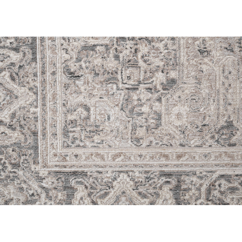 Highbridge 14628-190 IVOIRE / GRIS, Rectangle 7 pi 10 po x 10 pi 2 po
