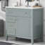 Meuble-lavabo avec lavabo, meuble de rangement pour salle de bain avec tiroir de rangement, tablette réglable, meuble-lavabo avec rangement pour la maison