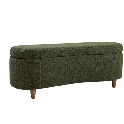 Flip Top Storage Bench With Foam Filled Seat And Solid Wood Frame 27.71 Lb Cushioned