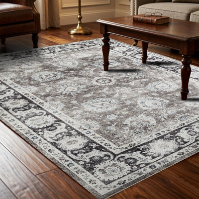 Cashmere Machine Tufted Area Rug ( Low-Pile Traditional)