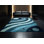 Tapis bleu ciel moelleux doux et moelleux fantaisiste et Scifi Alien Sky avec des lunes
