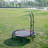 OFIYAA Round Fitness Trampoline with Handlebar-69688022