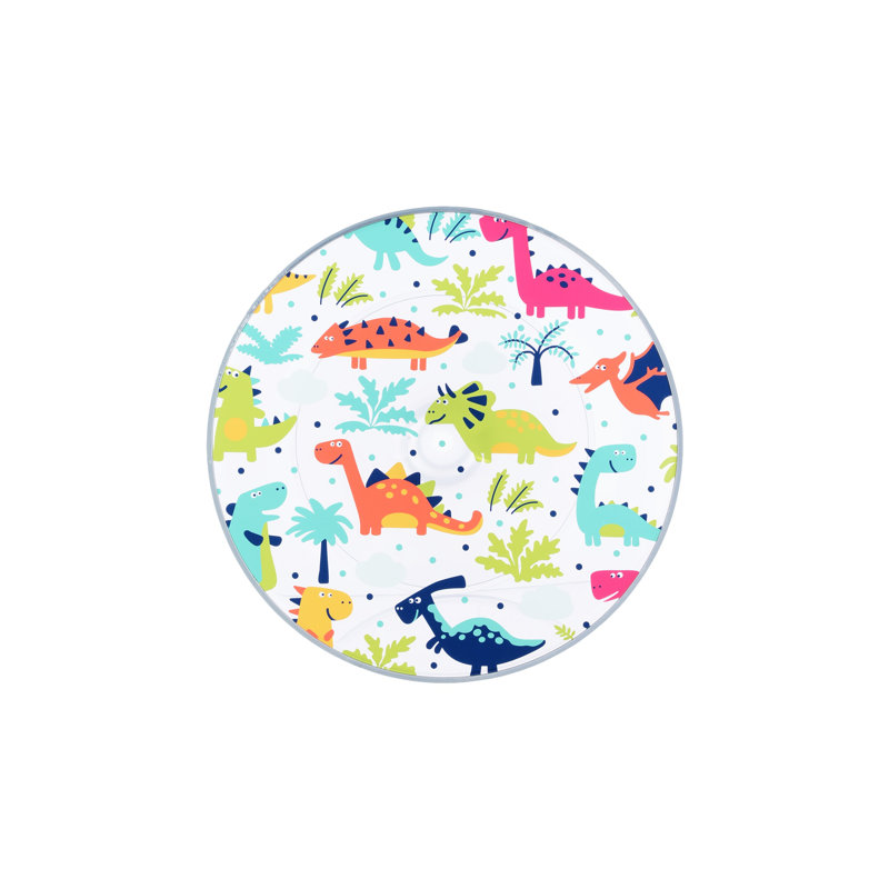Tip Top End Table, Dinosaur Print