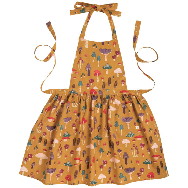 Ensemble de tablier, pierres précieuses champignon