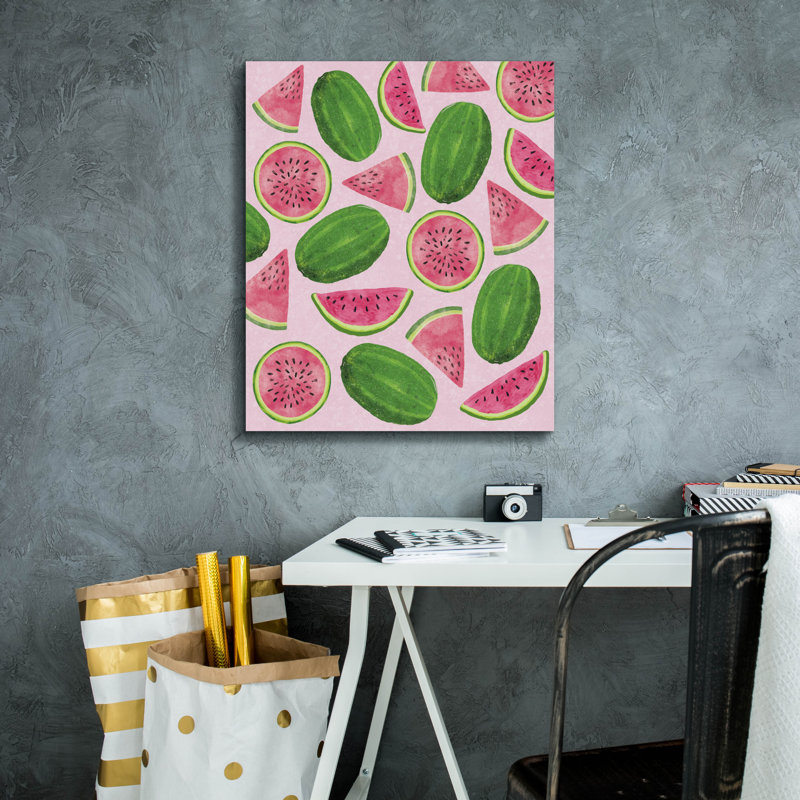 «Watermelons» par Elizabeth Caldwell, art mural, H 24 po x l 20 po