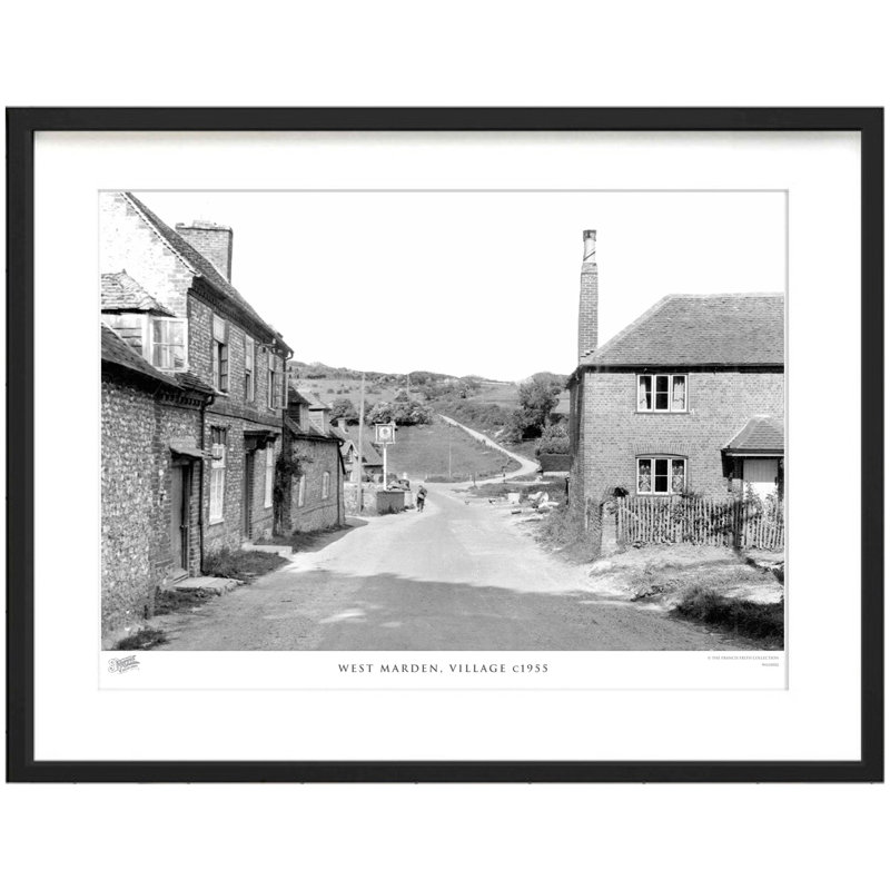 West Marden, Village C1955 by Francis Frith - Single Picture Frame Print, 40cm H x 50cm W x 2.3cm D