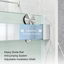 Porte de douche à double fermeture coulissante sans cadre avec verre givré de 3/8 po (10 mm) Opal Mirage MCOCOD l 56-61 "x H 76"-116205684