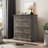 Farmhouse 4 Drawer Dresser for Bedroom, Tall Chest of Drawers with Metal Handles for Living Room, Hallway-789404108