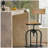Adjustable Height Swivel Bar Stool, with Beech