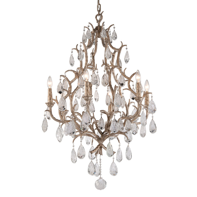 Amadeus 6-Light Candle Style Empire Chandelier, 6, 43.5" H x 28" W x 28" D