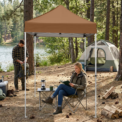 Pop Up Canopies 5 Ft W X 5 Ft D Metal Canopy