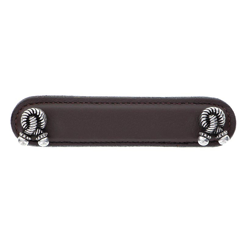 Equestre Bar / Handle Pull, Antique Nickel/Black, 3"