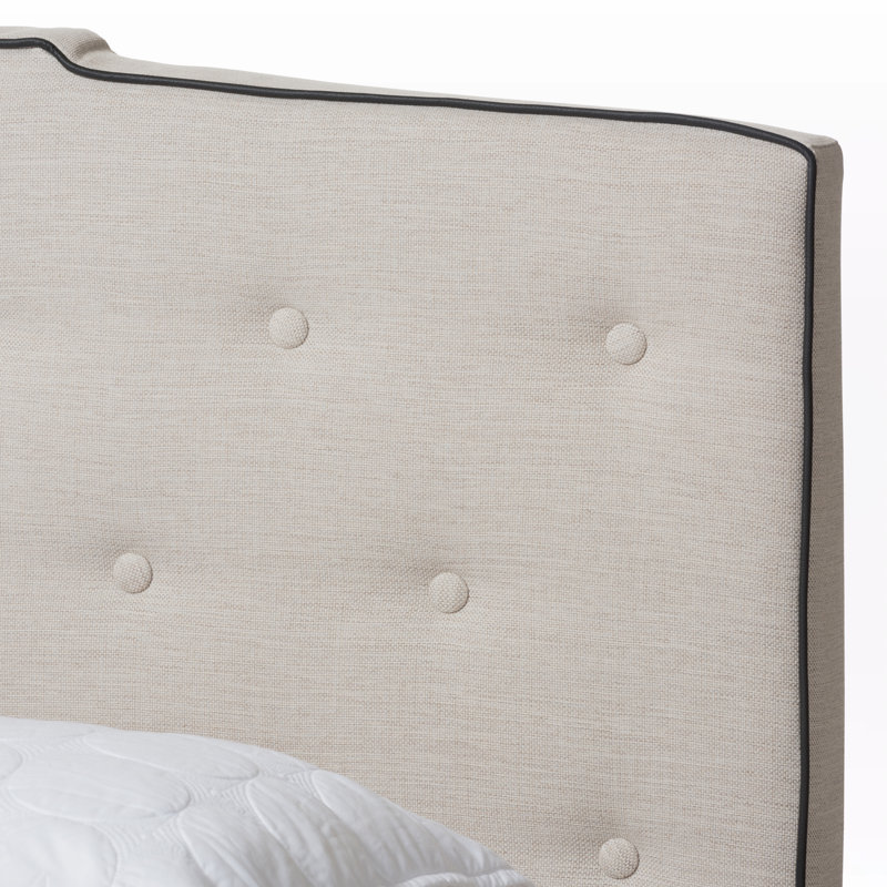 Gandert Upholstered Standard, Full Bed, Light Beige 50.90'' H X 58.60'' W X 78.90'' L, Beige, Full