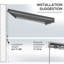 Auvent électrique avec lumières DEL, auvent rétractable, abri de soleil UV40 + avec télécommande et manivelle pour terrasse, balcon, cour-114653659