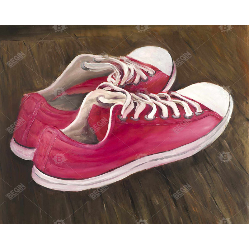 Espadrilles contemporaines, toile encadrée contemporaine