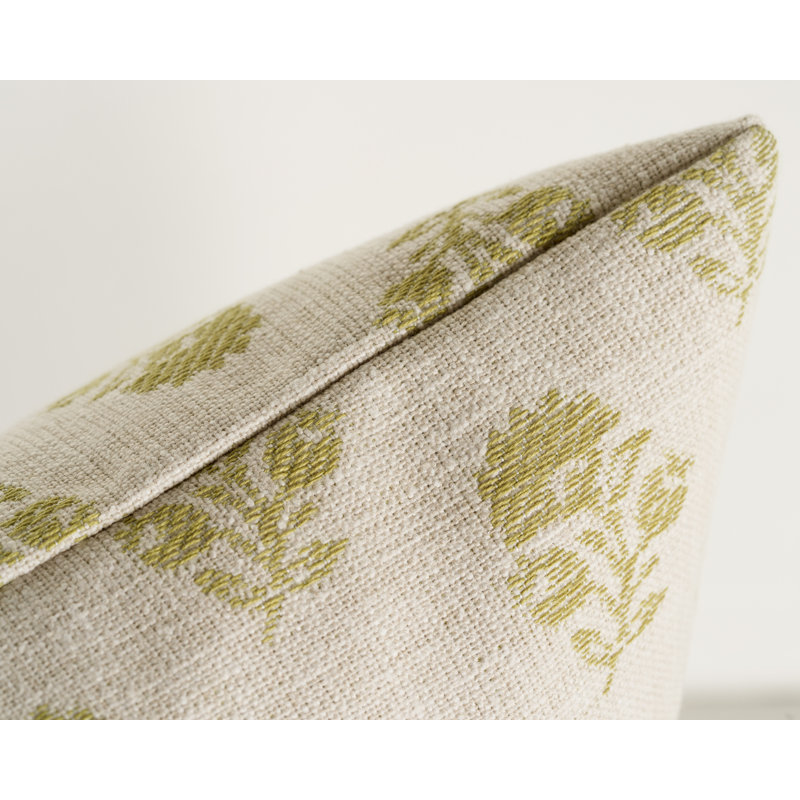 Housse et insert de coussin Hamachi, Polyester, Rectangle H 12 po x l 21 po, Pear Green Floral