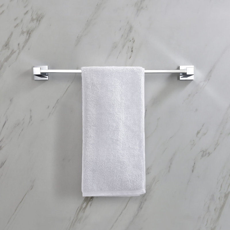 Porte-serviettes mural 20 po Cube Bathroom, Chrome