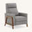 Vivian Push Back Recliner In Performance Fabric - Ashen-1130602480