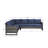Naresa Wide Outdoor Wicker Patio Sectional with Cushions-1195354366