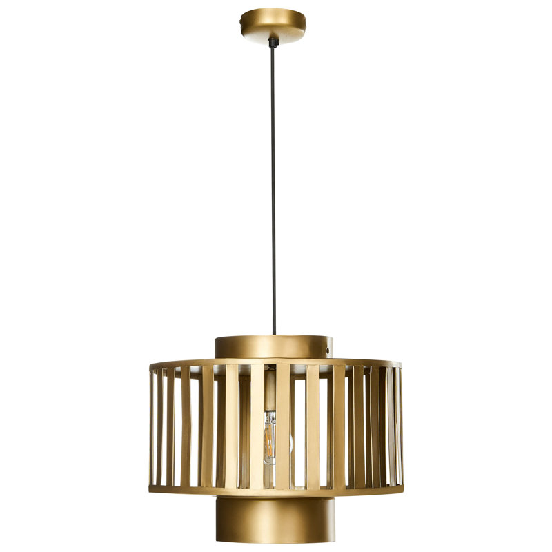 1 - Light Brass Single Pendant