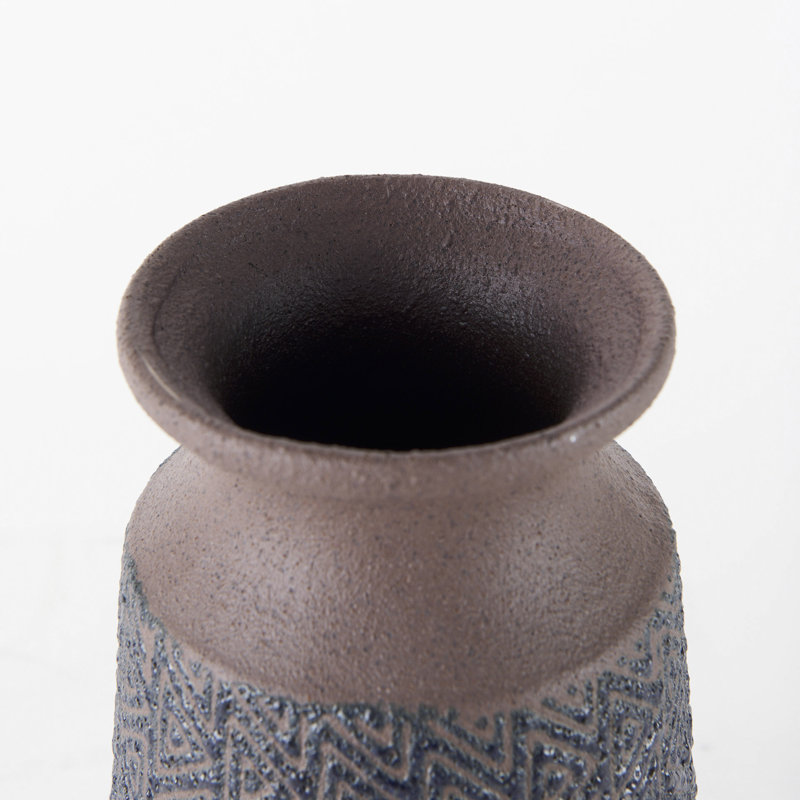 Vase de table Mahaney, H 11,2 po x l 6,9 po x P 6,9 po