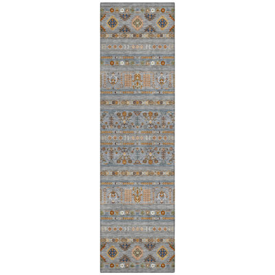 Machine Washable Indoor/Outdoor Brenden ACN2244 Navajo Rug