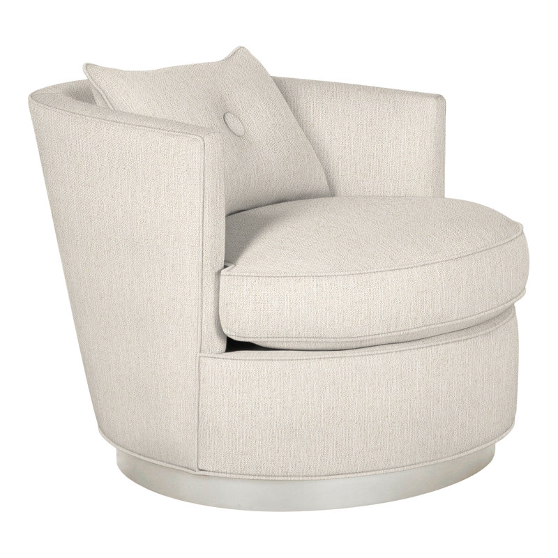 Bernadette By Michael Weiss Barrel Chair, Instant Parchment, Wrenn